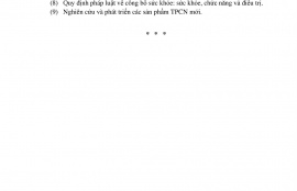 Cập nhật các Hội nghị Quốc tế về Thực Phẩm Chức Năng