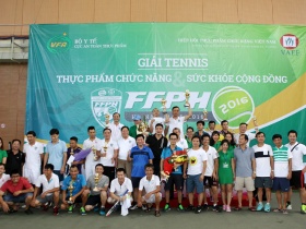 Sôi động giải Tennis Thực phẩm chức năng vì sức khỏe cộng đồng