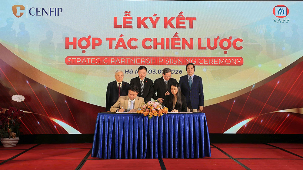 Lễ ký kết thoả thuận hợp tác chiến lược giữa Công ty Luật TNHH Cenfip Law và Trung tâm Đào tạo, Tư vấn Truyền thông và Pháp lý